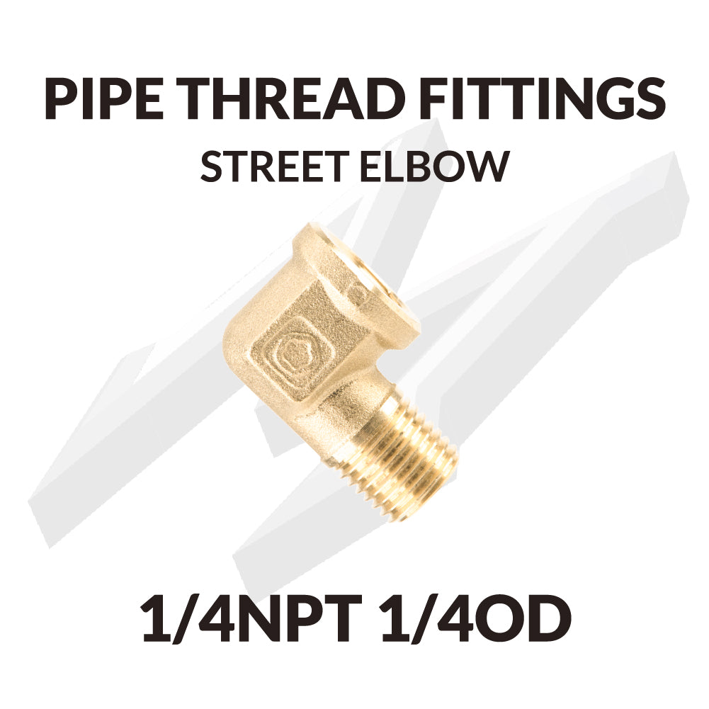 PIPE THREAD FITTINGS STREET ELBOW 1/4NPT 1/4NPT